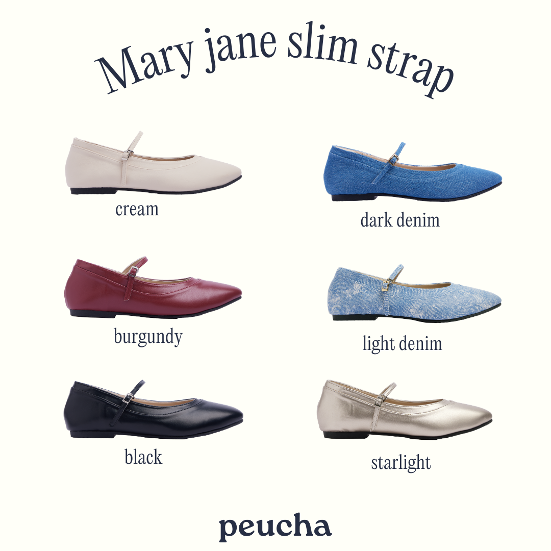 Peucha soft Mary jane - slim strap