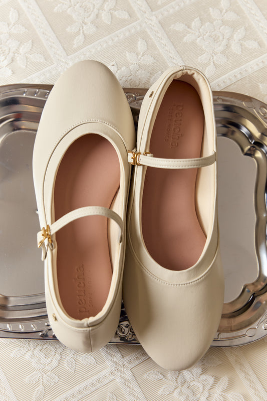 Mary Jane slim strap Gen2 - Cream